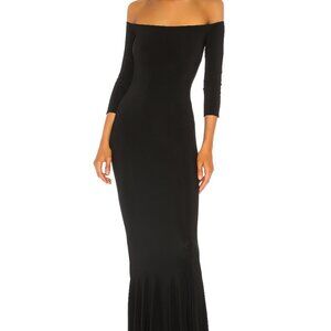 Norma Kamali Revolve Off the Shoulder Fishtail Gown Dress Size small